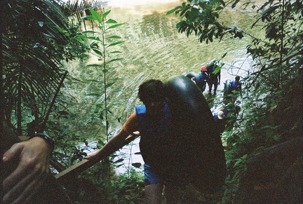 Amy Climbing with Tube